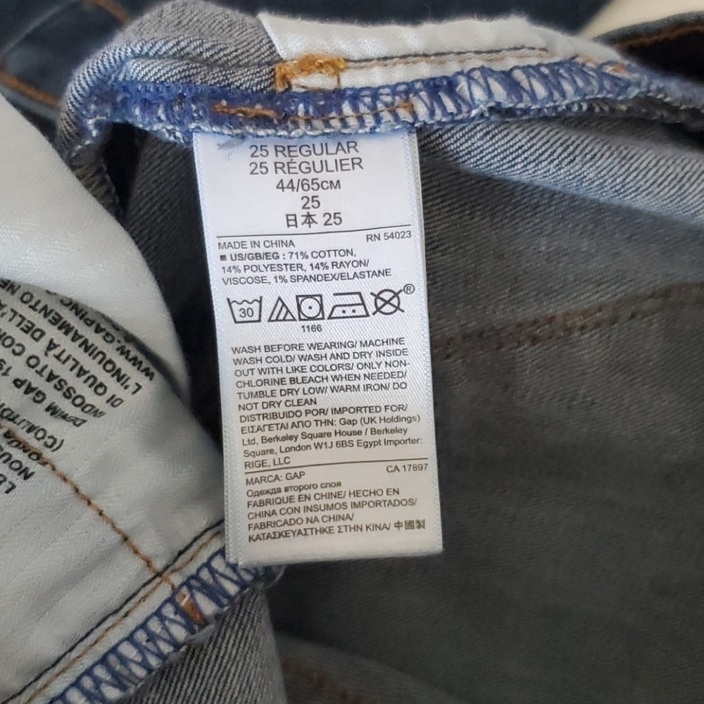 Gap Jeans 25 Regular True Skinny Denim - Picture 12 of 12